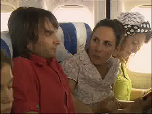 -Que tengo miedo,
no me gusta volar.